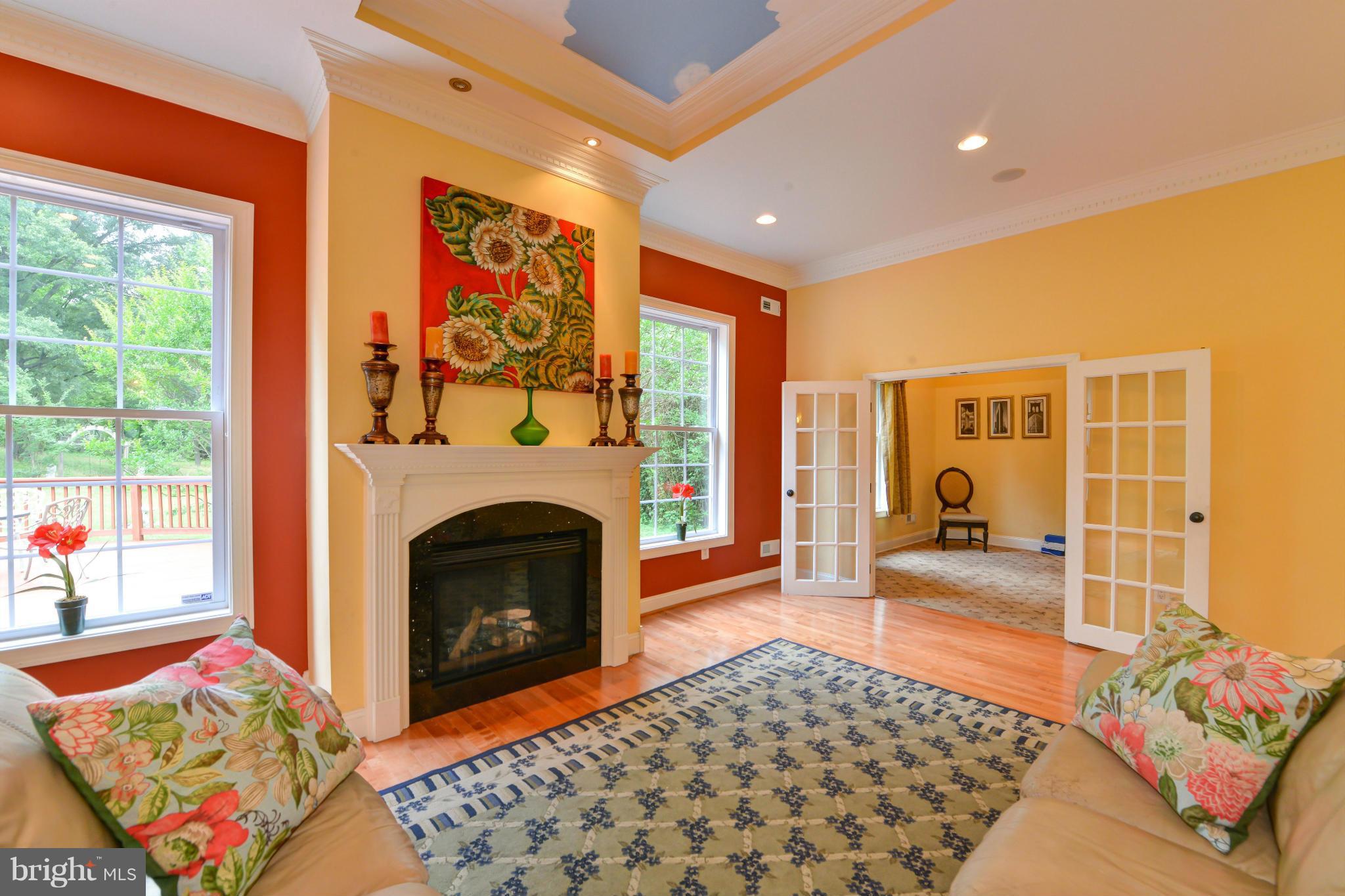 8130 Stacey Road Alexandria, VA 22308 - Photo 5 of 30 a living room with furniture and a fireplace