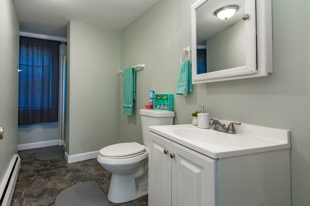 139 Baldwin Street Lowell, MA 01851 - Photo 9 of 39 a bathroom with a sink toilet and a mirror