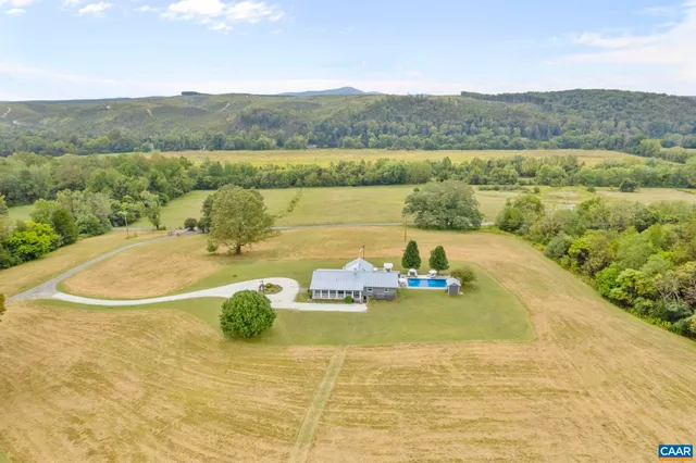 a view of a lake with a mountain
