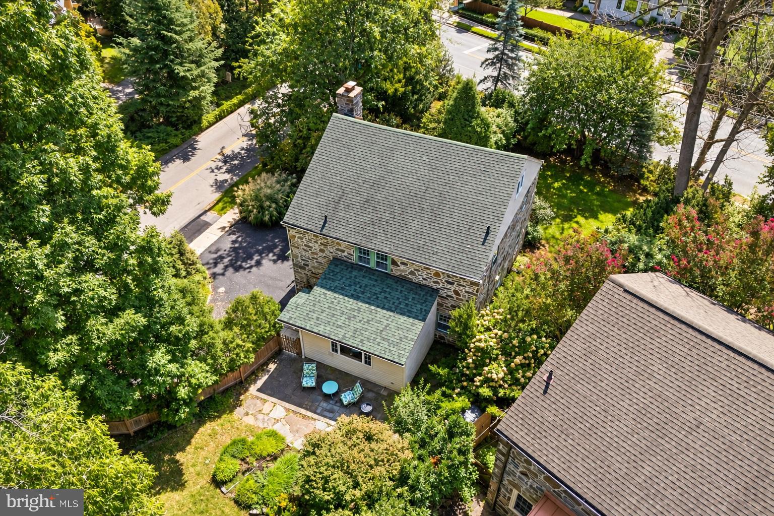 430 Mcclenaghan Mill Road Wynnewood, PA 19096 - Photo 31 of 35 Aerial view of backyard