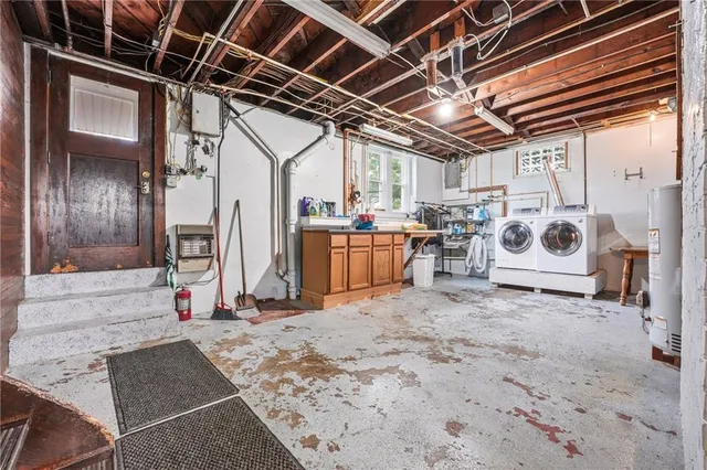 a view of a storage room