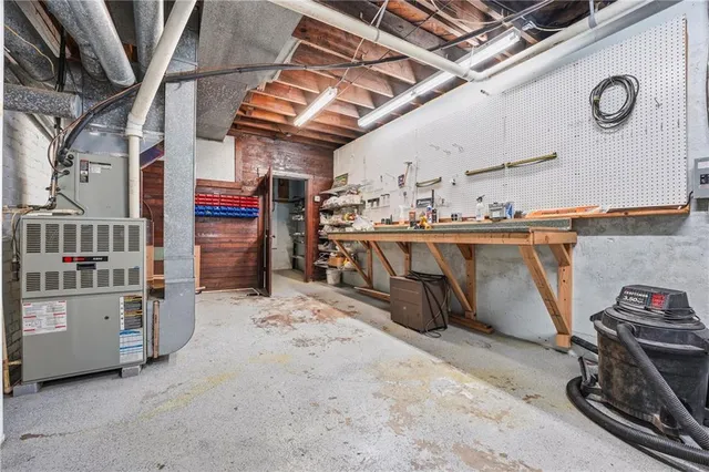 a view of storage and utility room