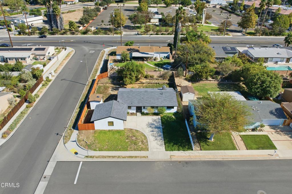 1290 Lawrence Circle Simi Valley, CA 93065 - Photo 3 of 37 an aerial view of a house with a garden and plants