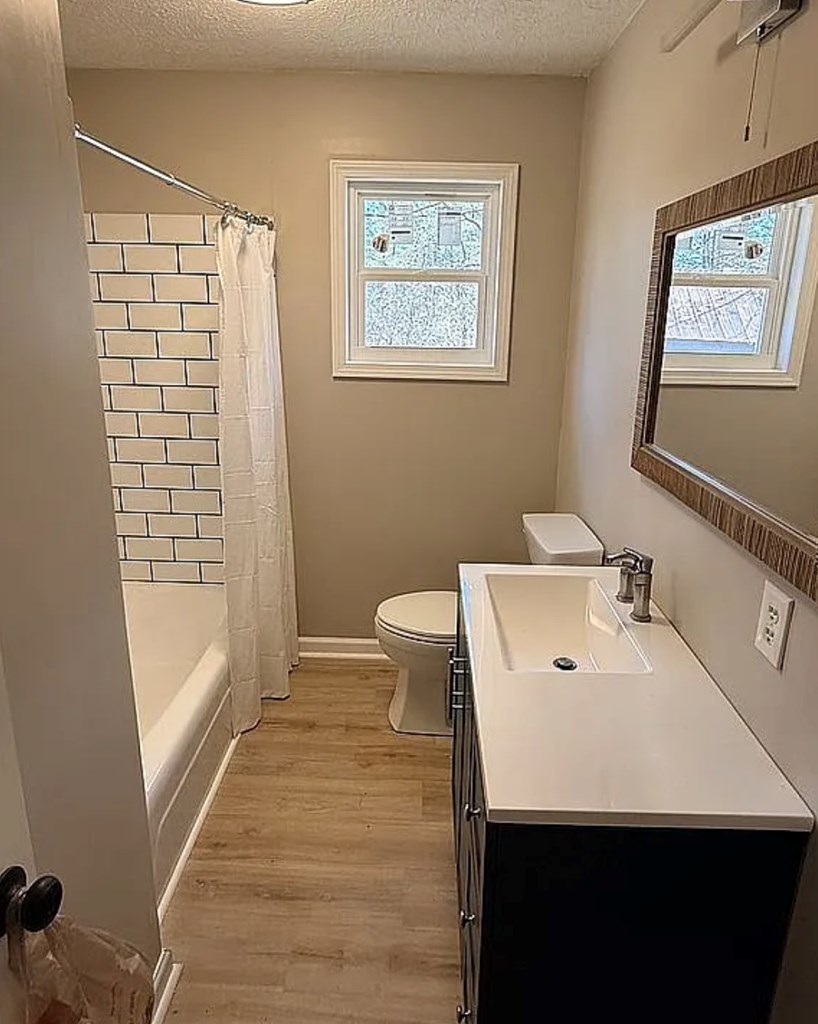 21 River Rd Drive Blairsville, GA 30512 - Photo 6 of 39 a bathroom with a sink a toilet and shower