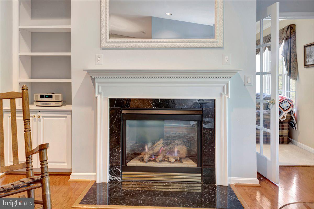 12310 Rosslare Ridge Road, Unit 501 Lutherville-Timonium, MD 21093 - Photo 18 of 43 Gas fireplace with mantle and built-in book shelf!