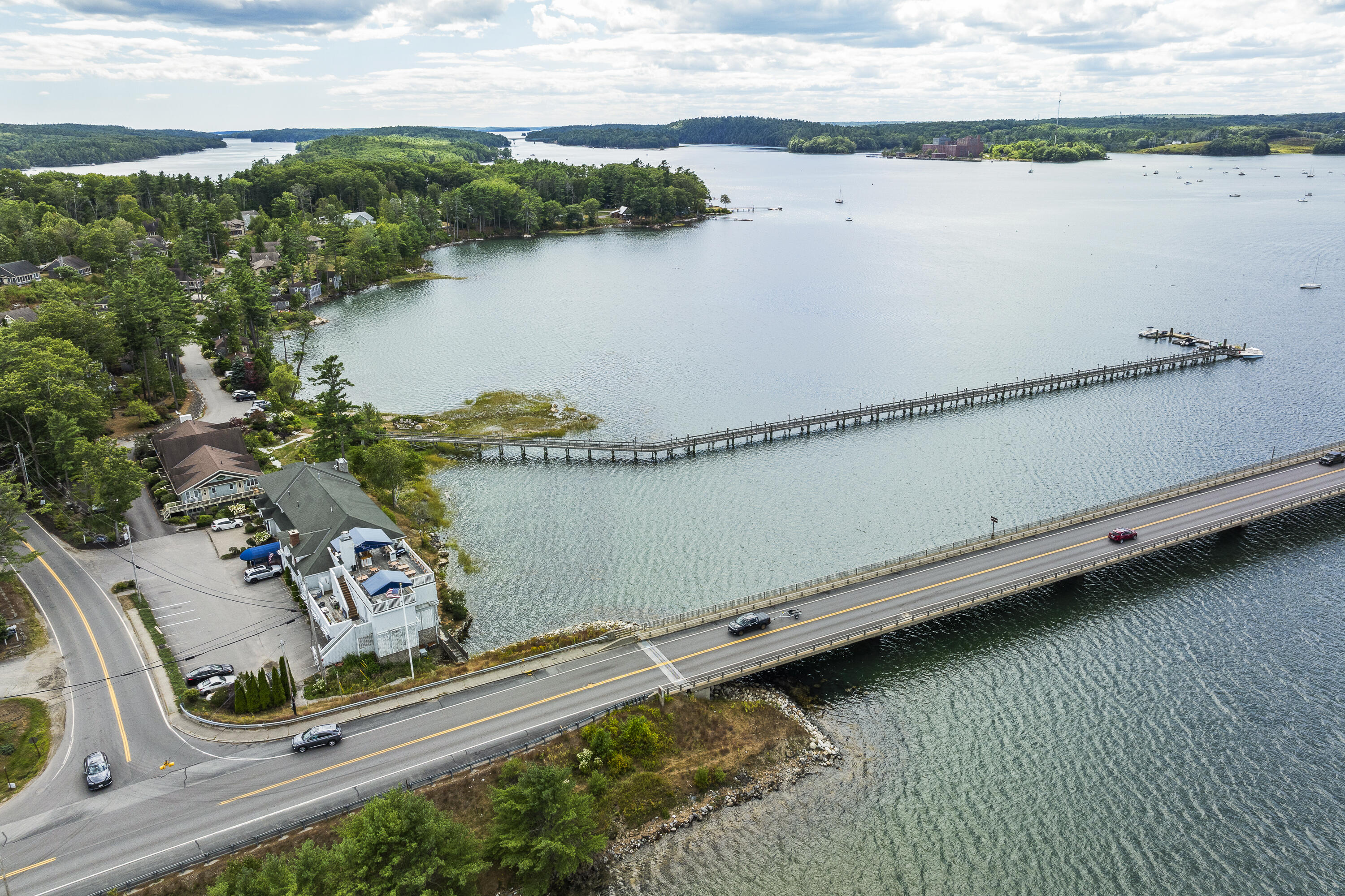 29 Bayside Lane Edgecomb, ME 04556 - Photo 5 of 14 Restaurant and dock aerial