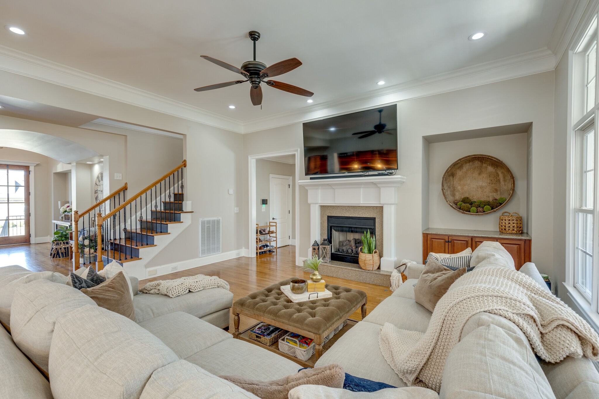 3207 Appian Way Spring Hill, TN 37174 - Photo 11 of 50 a living room with furniture and a fireplace