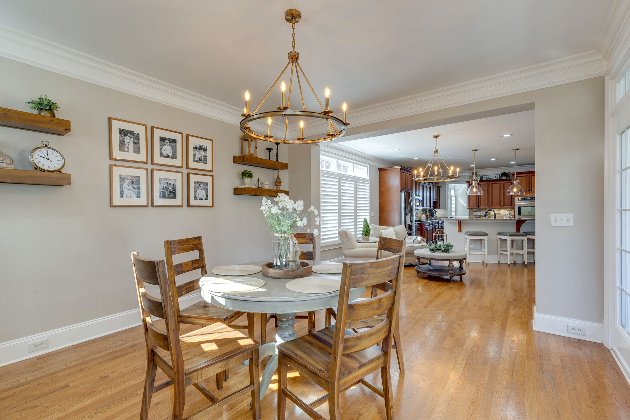3207 Appian Way Spring Hill, TN 37174 - Photo 22 of 50 a view of a dining room with furniture and wooden floor