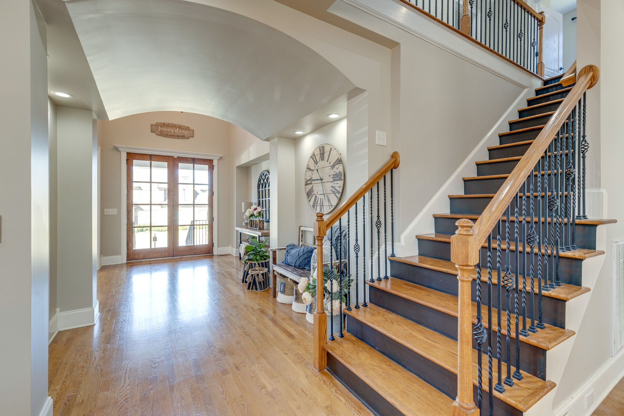 3207 Appian Way Spring Hill, TN 37174 - Photo 6 of 50 a view of entryway with wooden floor and stairs