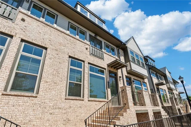 a front view of a building