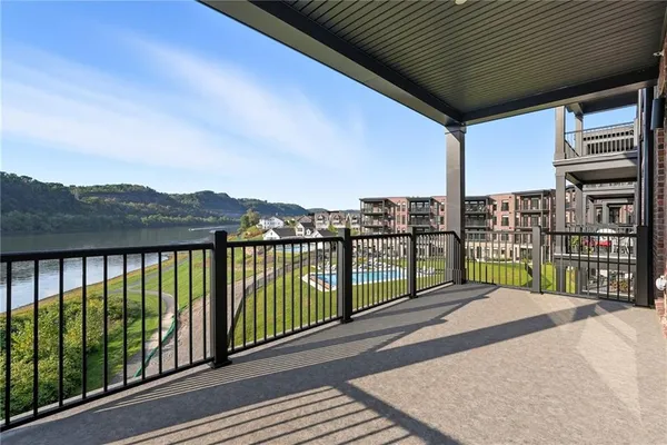 a view of balcony with city view