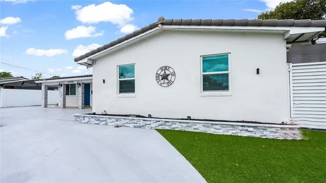 a view of a house with a outdoor space