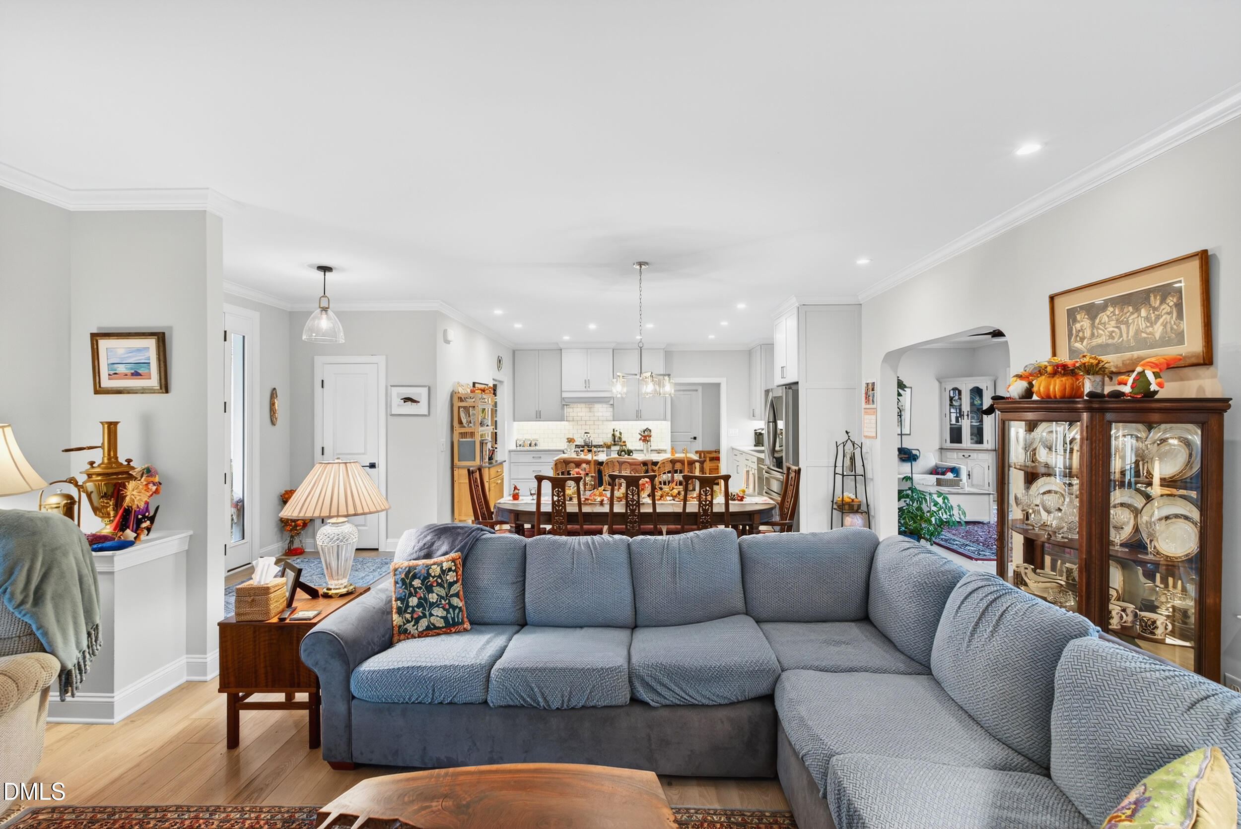 7528 McBane Mill Road Graham, NC 27253 - Photo 25 of 46 a living room with furniture kitchen view and a large window