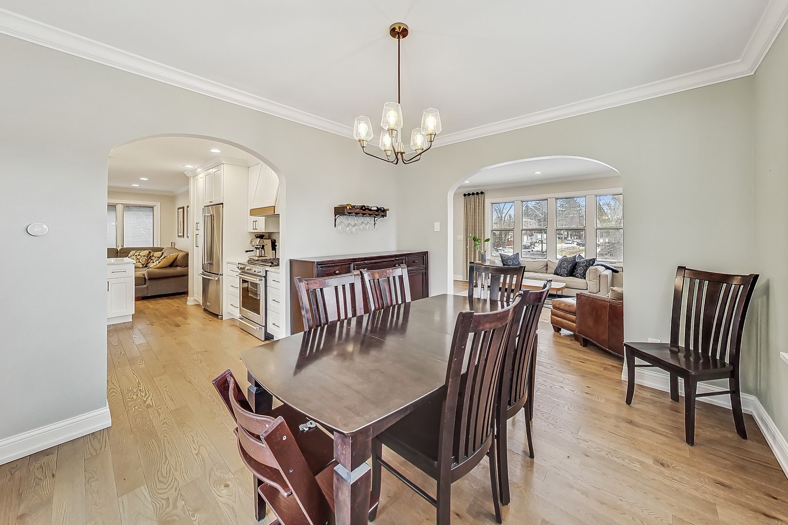 238 South Merrill Street Park Ridge, IL 60068 - Photo 7 of 40 a view of a a dining room with furniture window and wooden floor