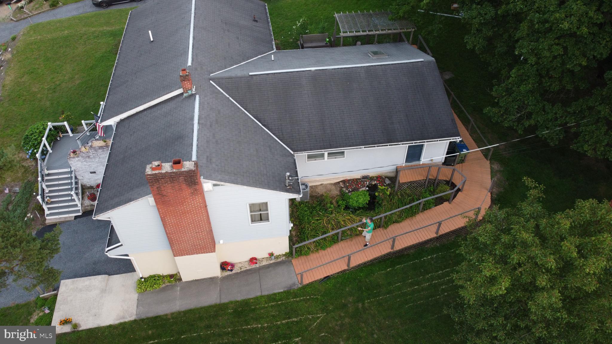 910 Wilhelm Road Harrisburg, PA 17111 - Photo 6 of 43 Aerial view ramp/walkway to rear entrance and back
