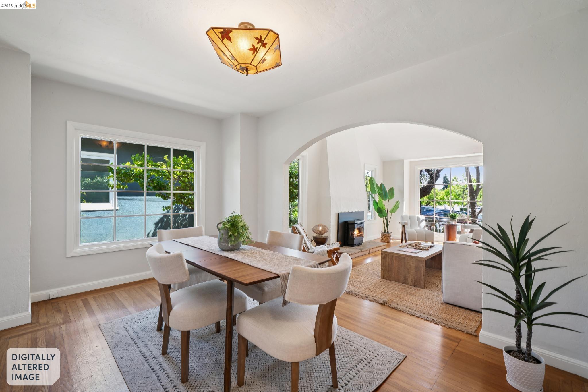 1425 Virginia Street Berkeley, CA 94702 - Photo 12 of 42 a view of a dining room with furniture window and wooden floor
