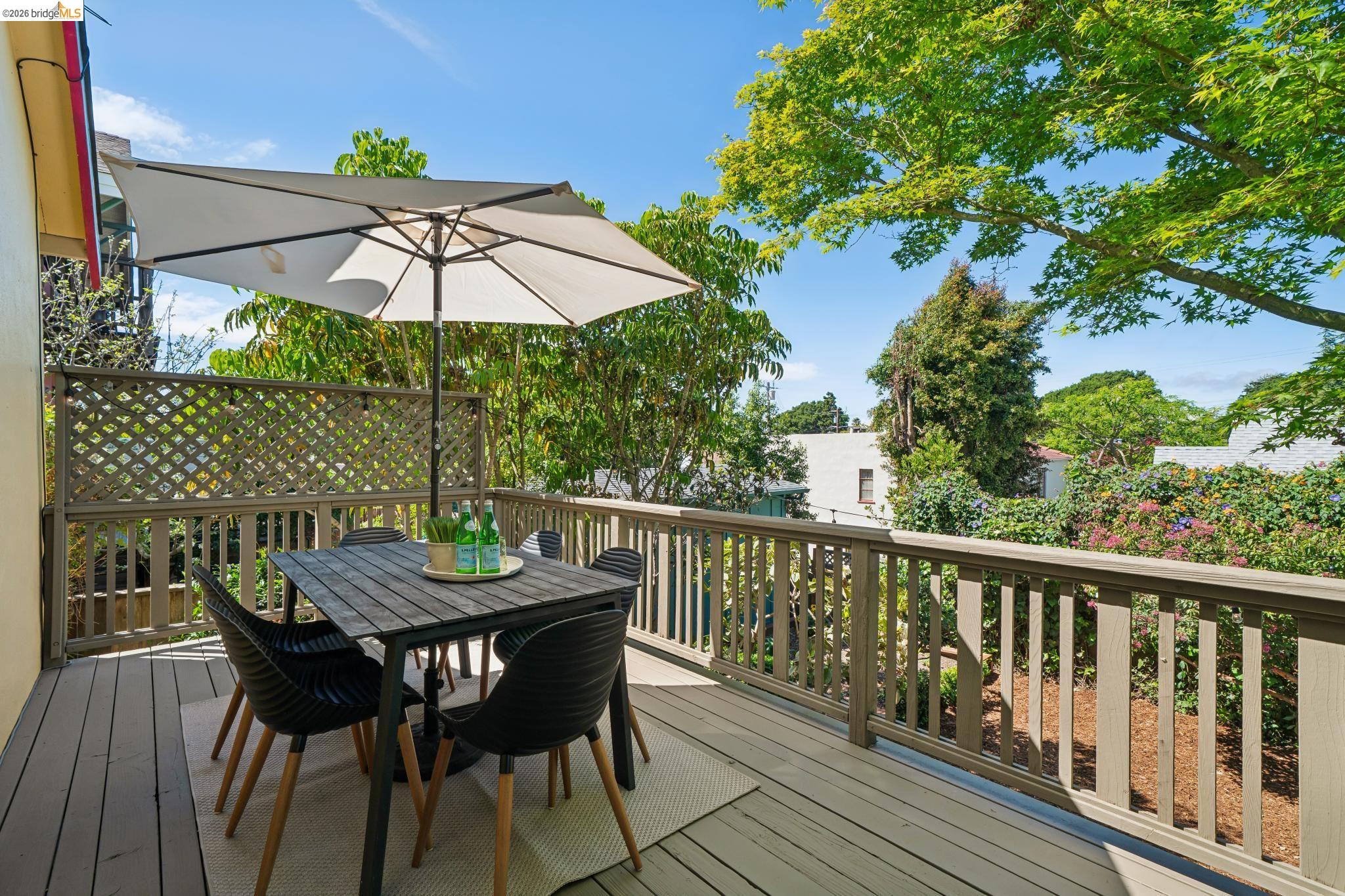 1425 Virginia Street Berkeley, CA 94702 - Photo 27 of 42 a view of a table and chairs on the roof deck