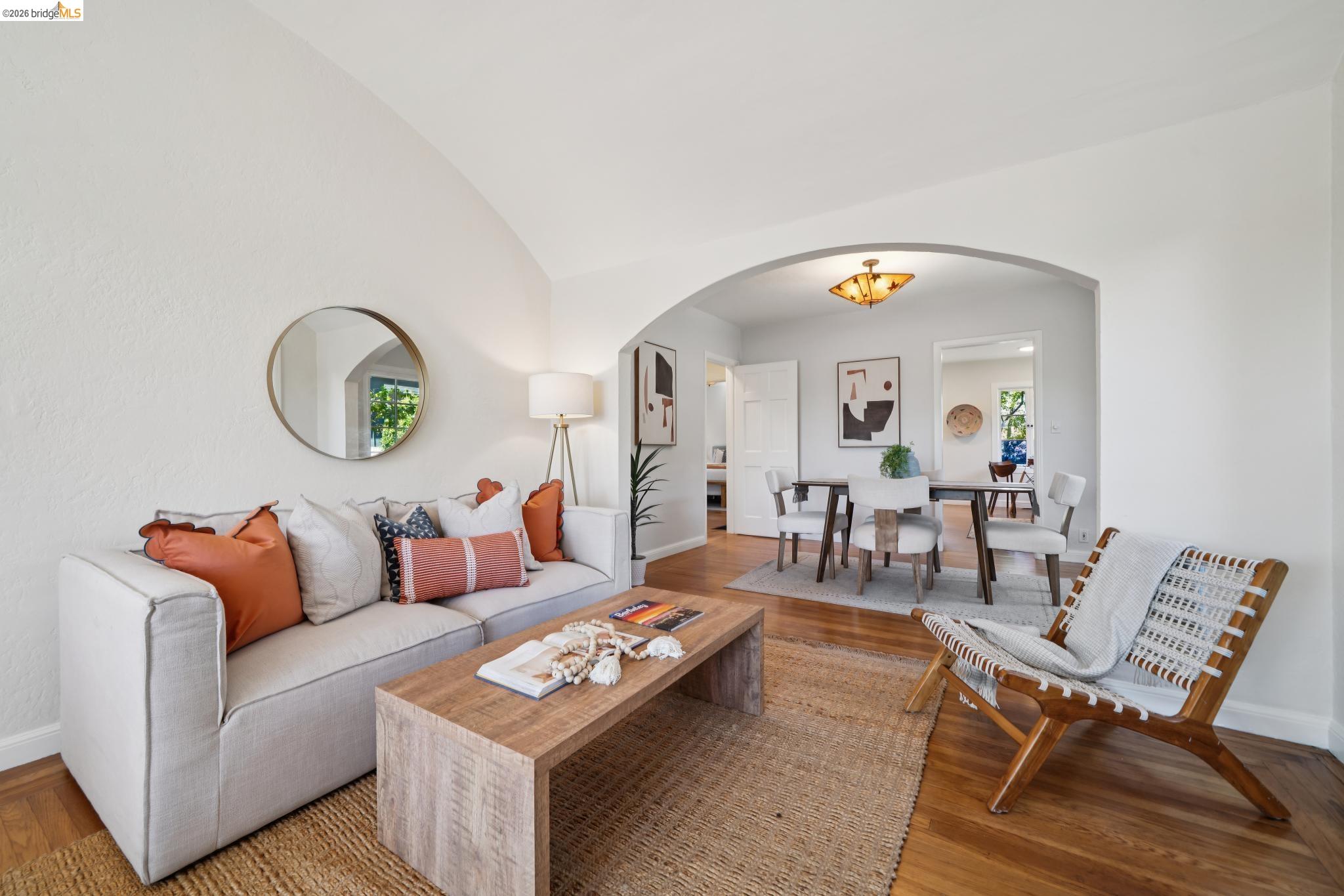 1425 Virginia Street Berkeley, CA 94702 - Photo 7 of 42 a living room with furniture and a mirror