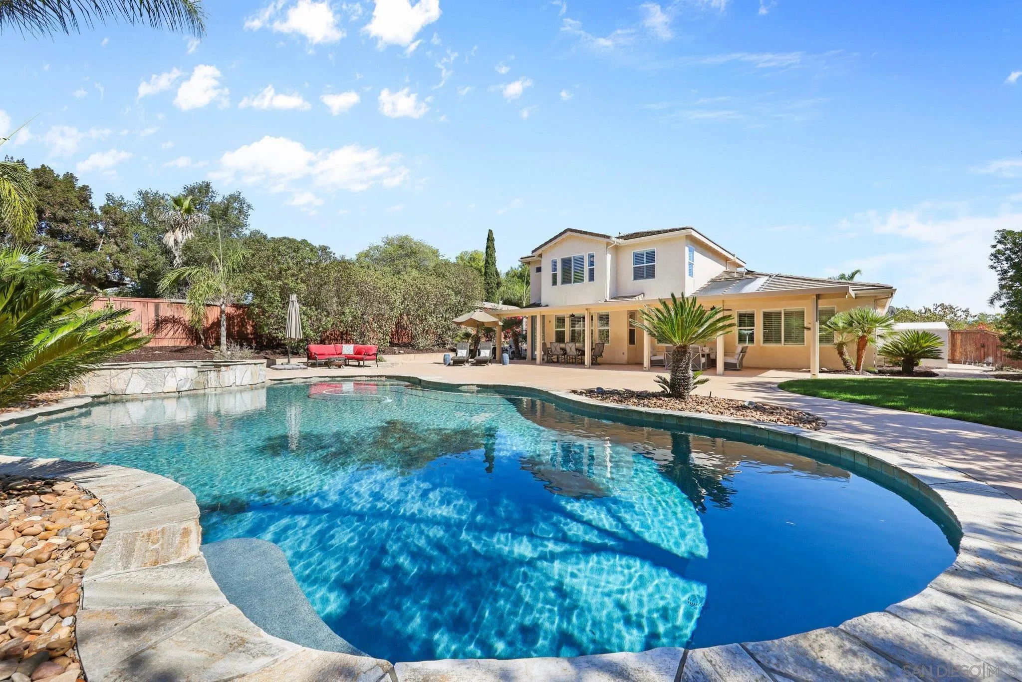 a view of a house with pool