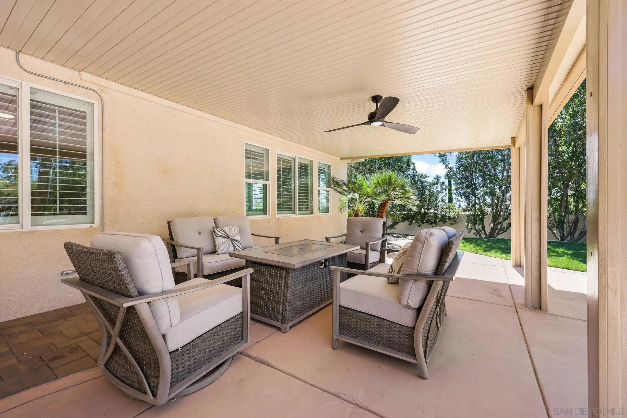 824 Hillcrest Terrace Fallbrook, CA 92028 - Photo 36 of 47 a outdoor living space with furniture and garden view
