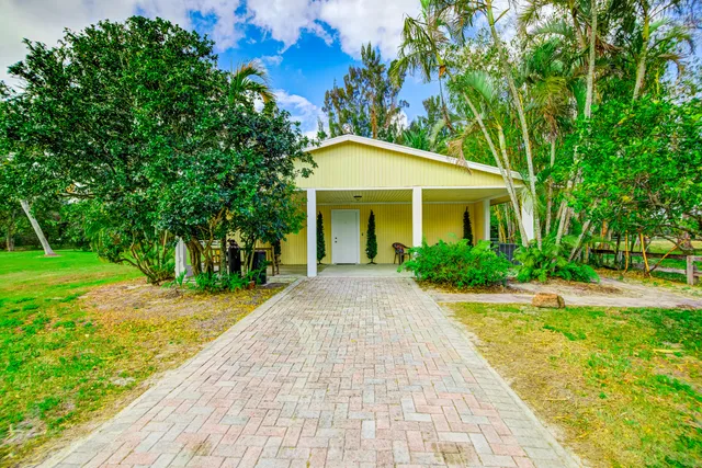 a view of an outdoor space with seating area