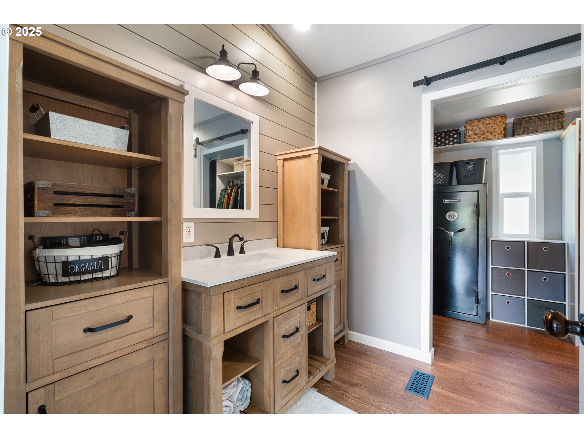 30402 Townsend Road Lebanon, OR 97355 - Photo 18 of 46 a kitchen with stainless steel appliances kitchen island granite countertop a refrigerator and a stove top oven