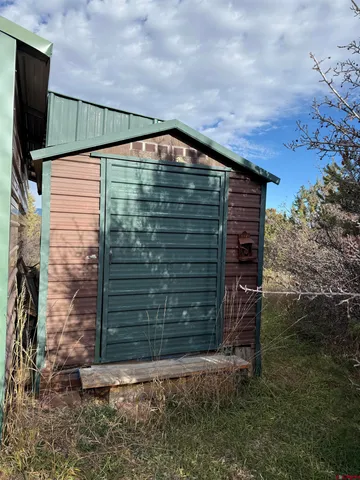 a backyard of a house