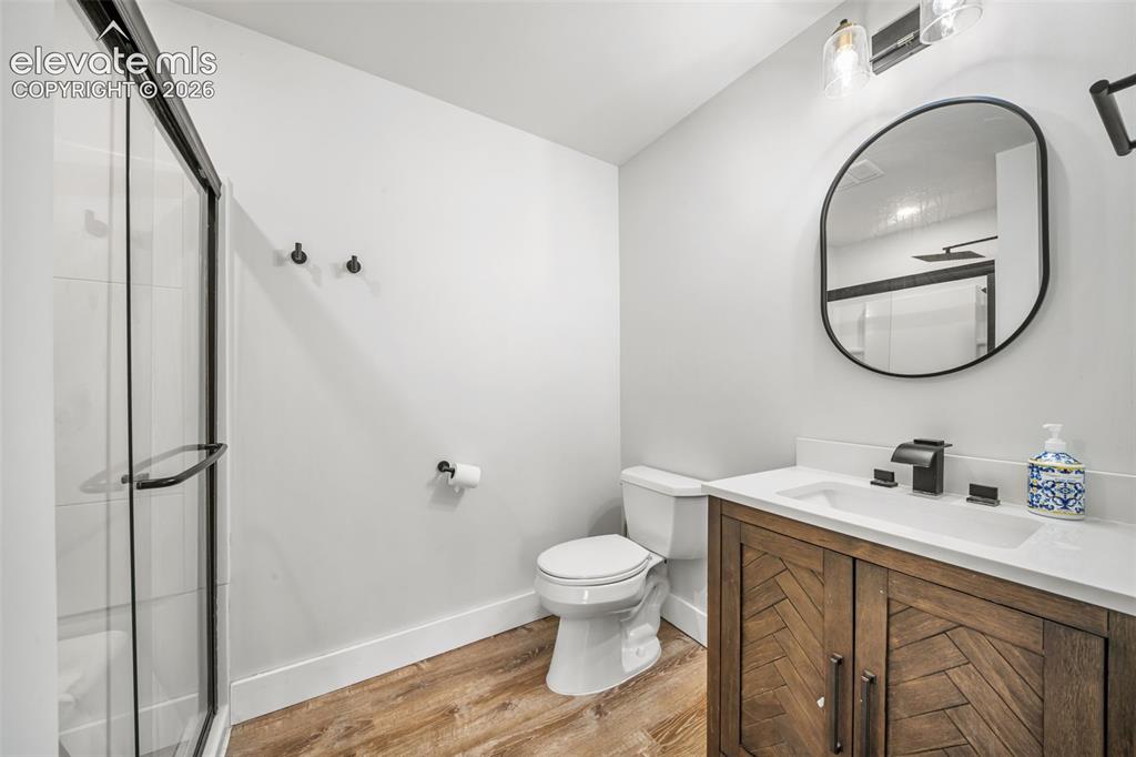 986 Apache Road Florissant, CO 80816 - Photo 20 of 50 2nd bedroom ensuite bathroom with walk in shower