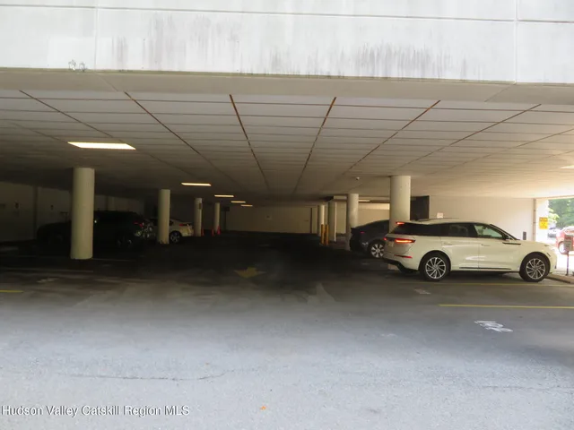 a view of a car garage