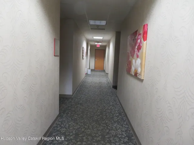 a view of a hallway with entryway