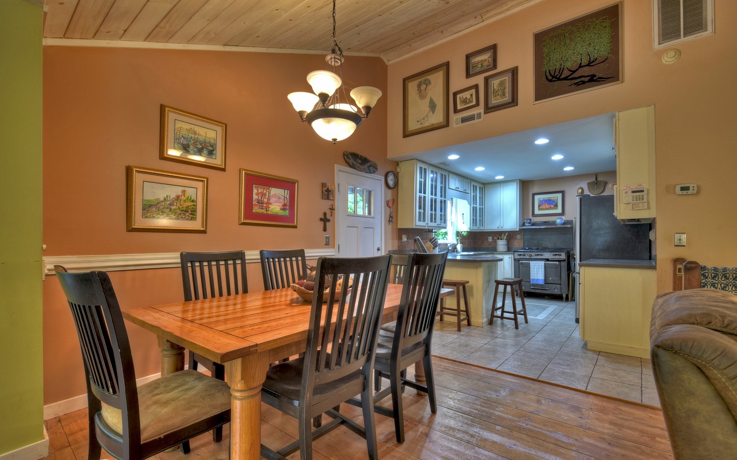 63 Chimney Court Ellijay, GA 30540 - Photo 12 of 49 a view of a dining room with furniture and a chandelier