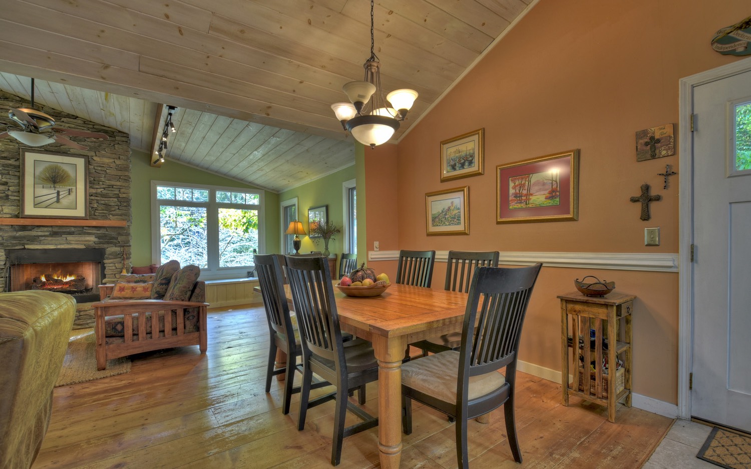 63 Chimney Court Ellijay, GA 30540 - Photo 14 of 49 a dining room with furniture a chandelier and window