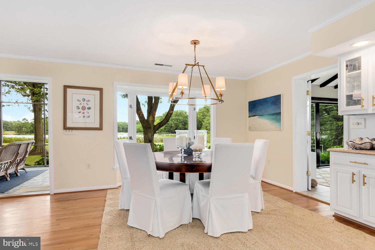 9698 Leeds Landing Road Easton, MD 21601 - Photo 17 of 49 Dining room water views