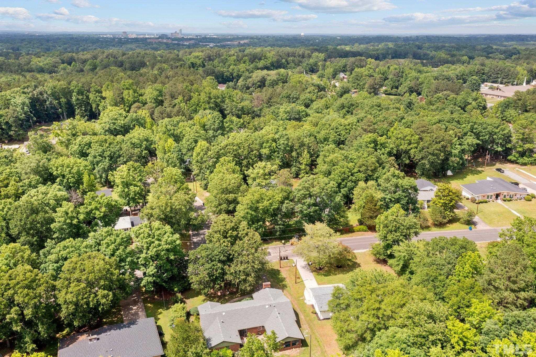 1102 Jerome Road Durham, NC 27713 - Photo 35 of 41 an aerial view of a houses with a yard