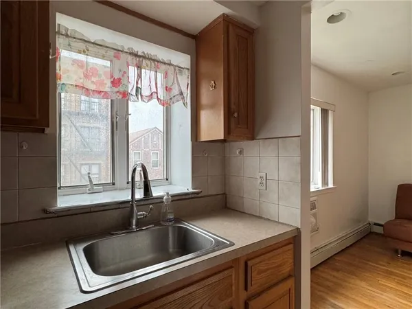a close view of sink and tap