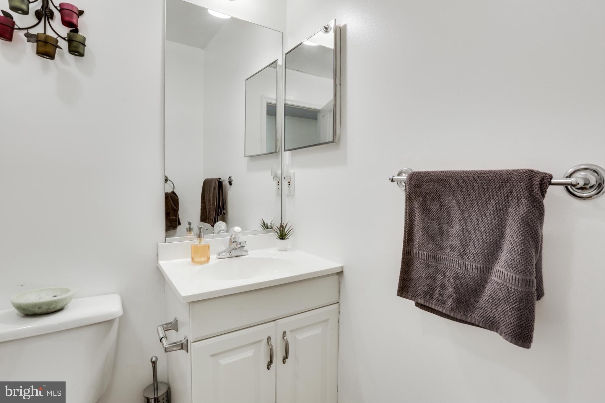 639 Nollmeyer Road Baltimore, MD 21220 - Photo 20 of 28 a bathroom with a sink and a mirror