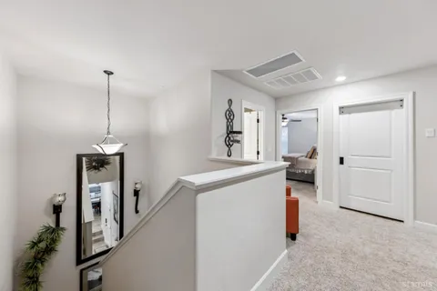 a white bath tub sitting in a bathroom