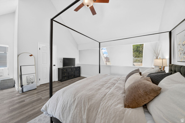 788 East Gables Street Midvale, UT 84047 - Photo 10 of 24 Room featuring vaulted ceilings, and a ceiling fan