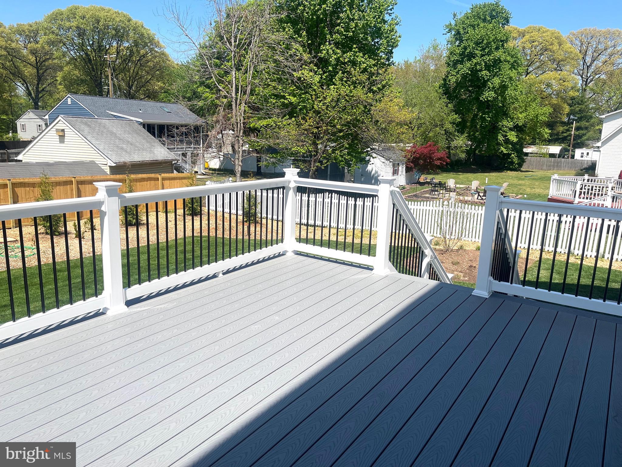 7844 Bertha Road Pasadena, MD 21122 - Photo 37 of 43 Deck with side stairs