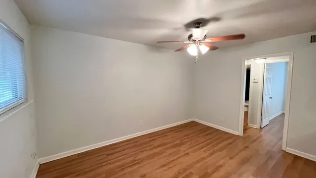 a window in an empty room