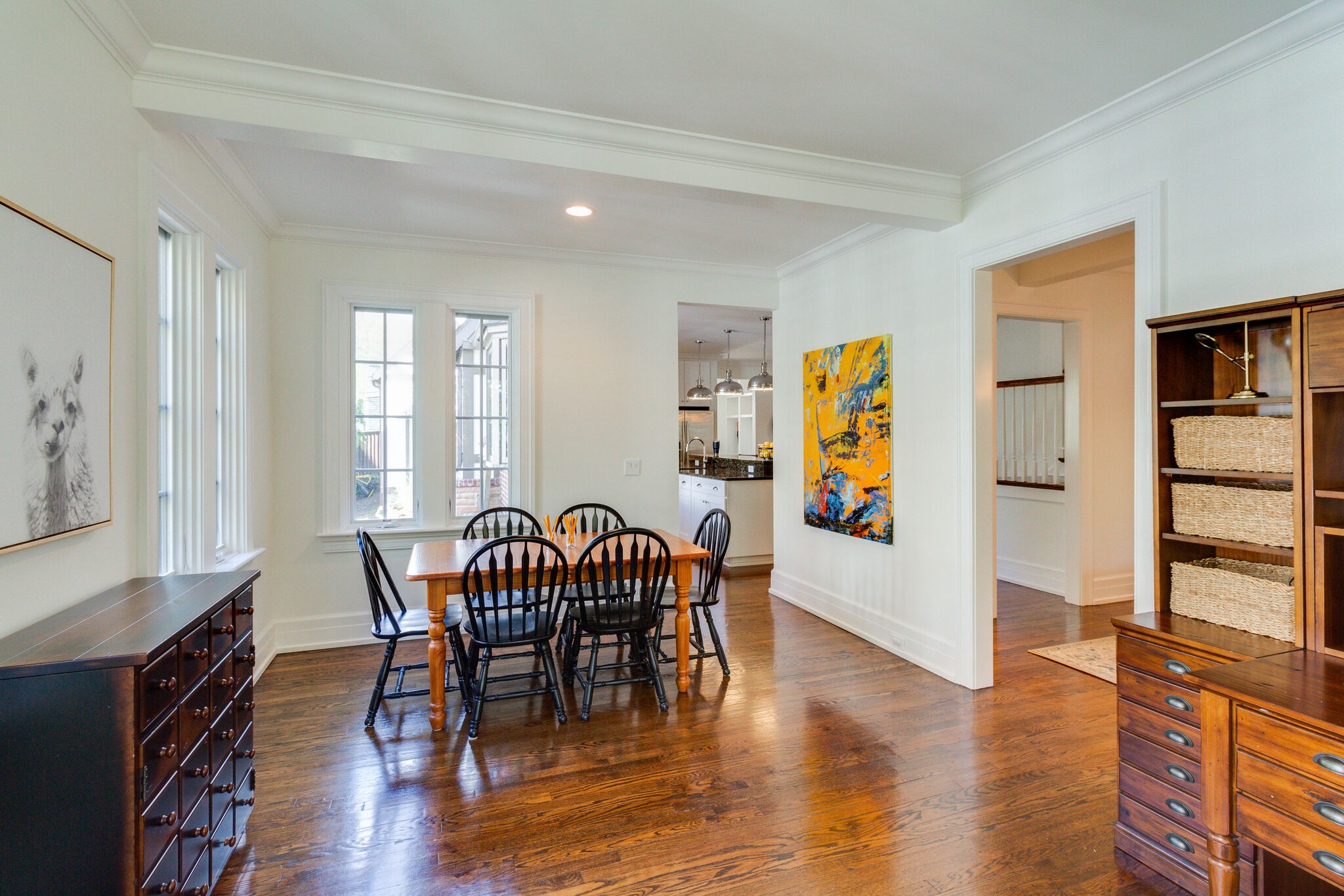 116 Mockingbird Road Nashville, TN 37205 - Photo 15 of 43 a view of a a dining room with furniture window and wooden floor