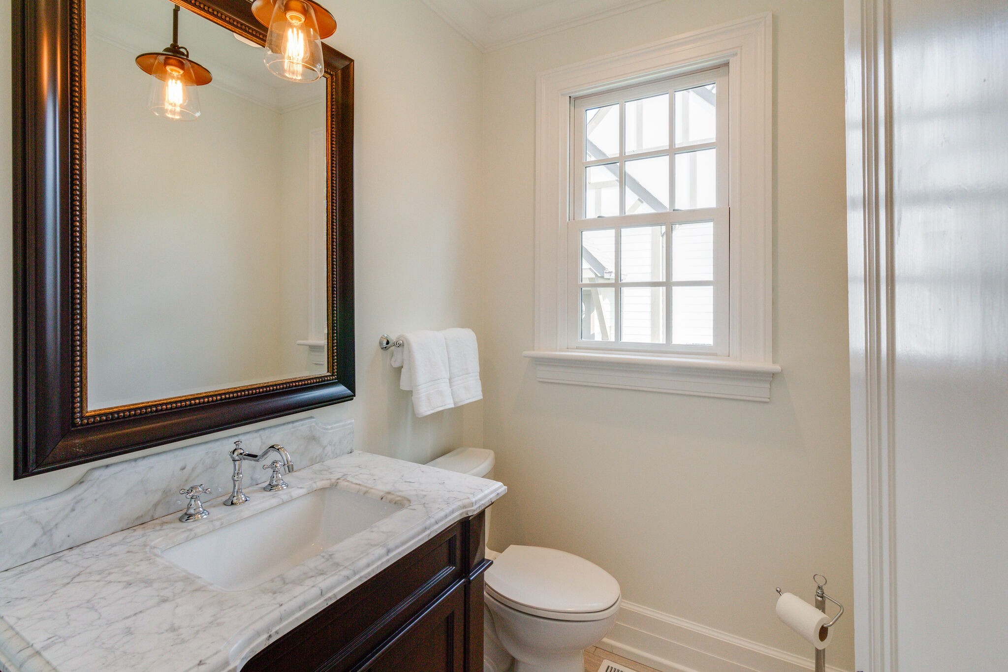 116 Mockingbird Road Nashville, TN 37205 - Photo 24 of 43 a bathroom with a granite countertop sink toilet and shower
