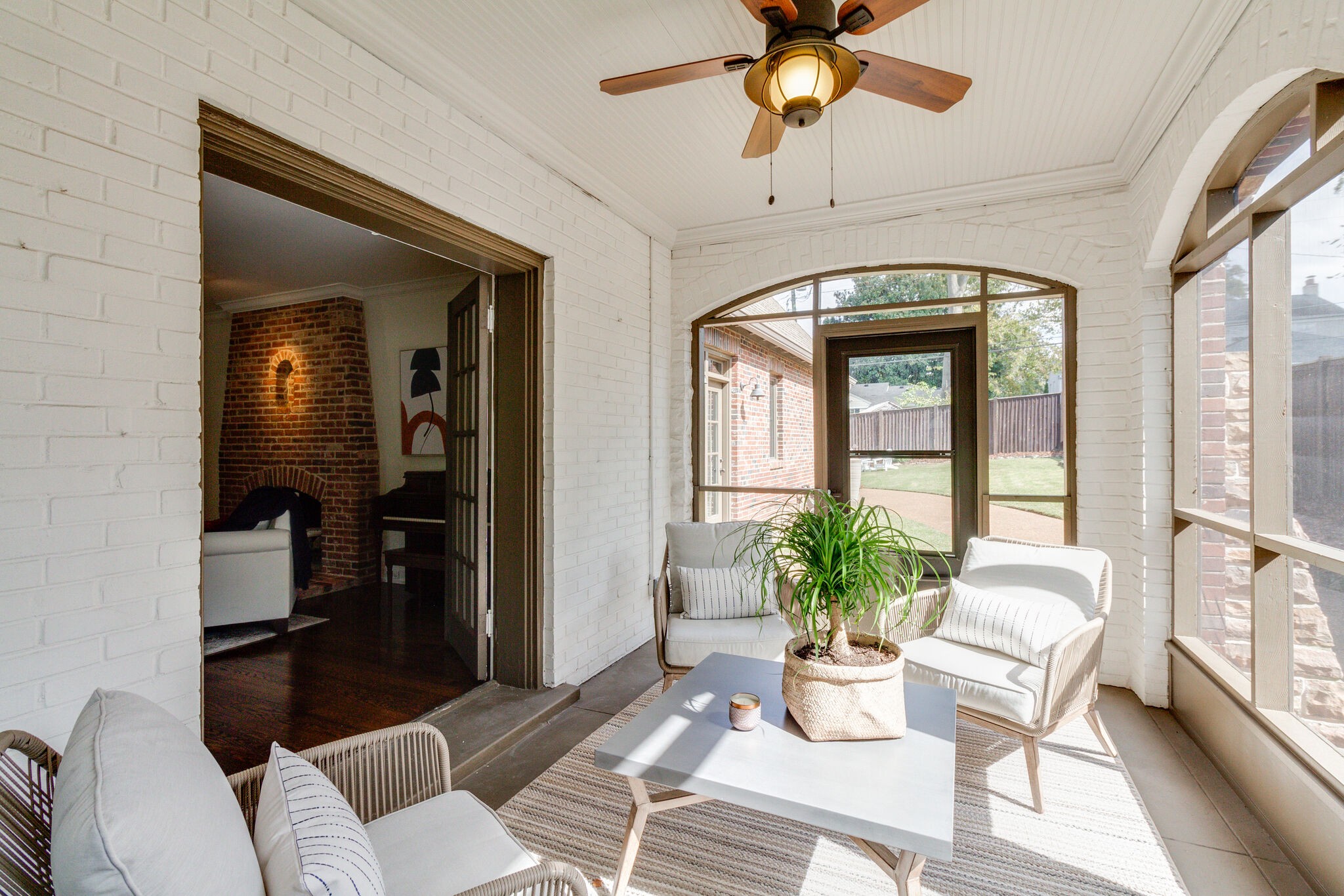 116 Mockingbird Road Nashville, TN 37205 - Photo 6 of 43 a living room with furniture and a potted plant