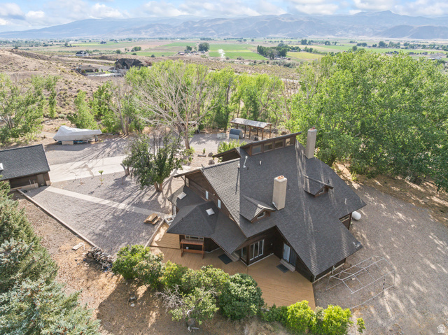 460 Omni Point Road Central Valley, UT 84754 - Photo 93 of 101 Custom-designed residence featuring a multi-gabled roofline and multiple chimneys