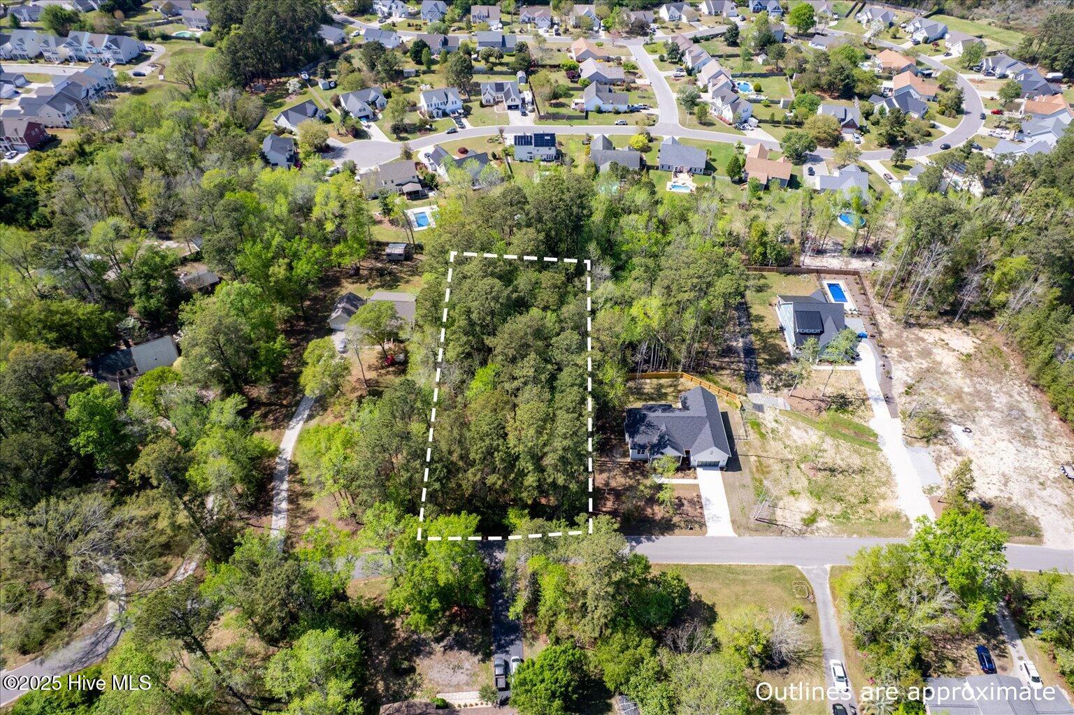 117 South Branch Road Wilmington, NC 28411 - Photo 1 of 22 Outline of lot
