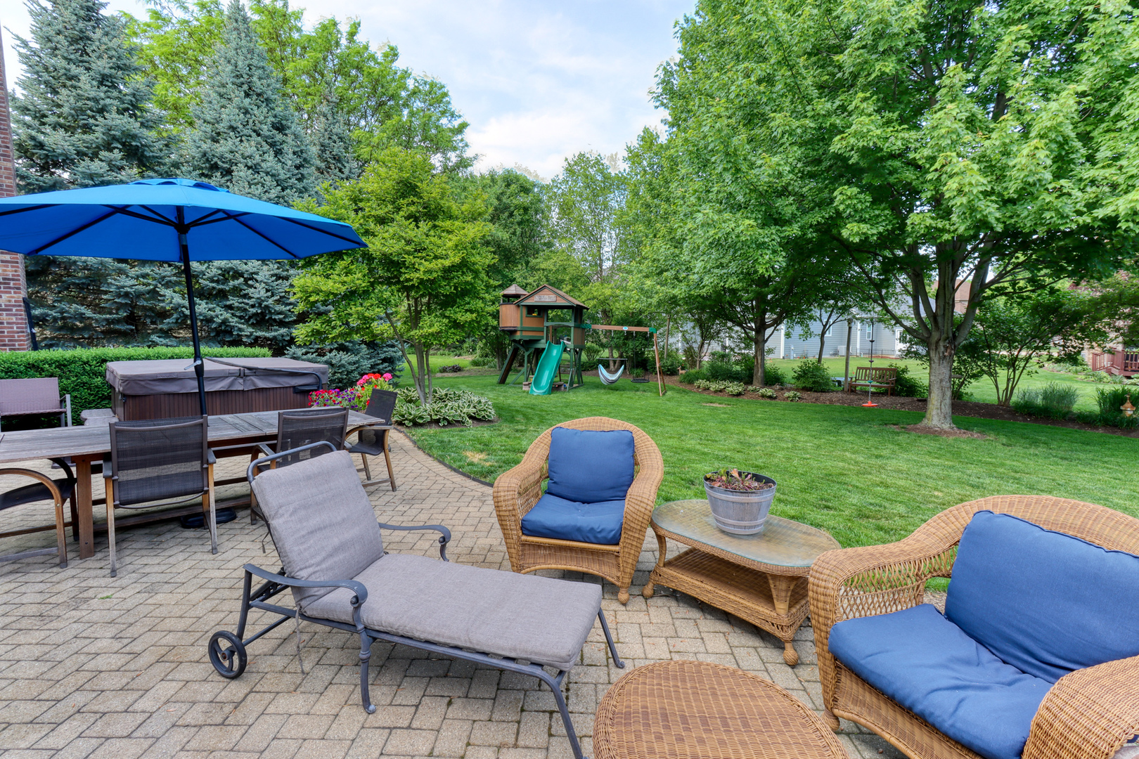 741 Merrill New Road Sugar Grove, IL 60554 - Photo 39 of 42 a backyard of a house with outdoor seating