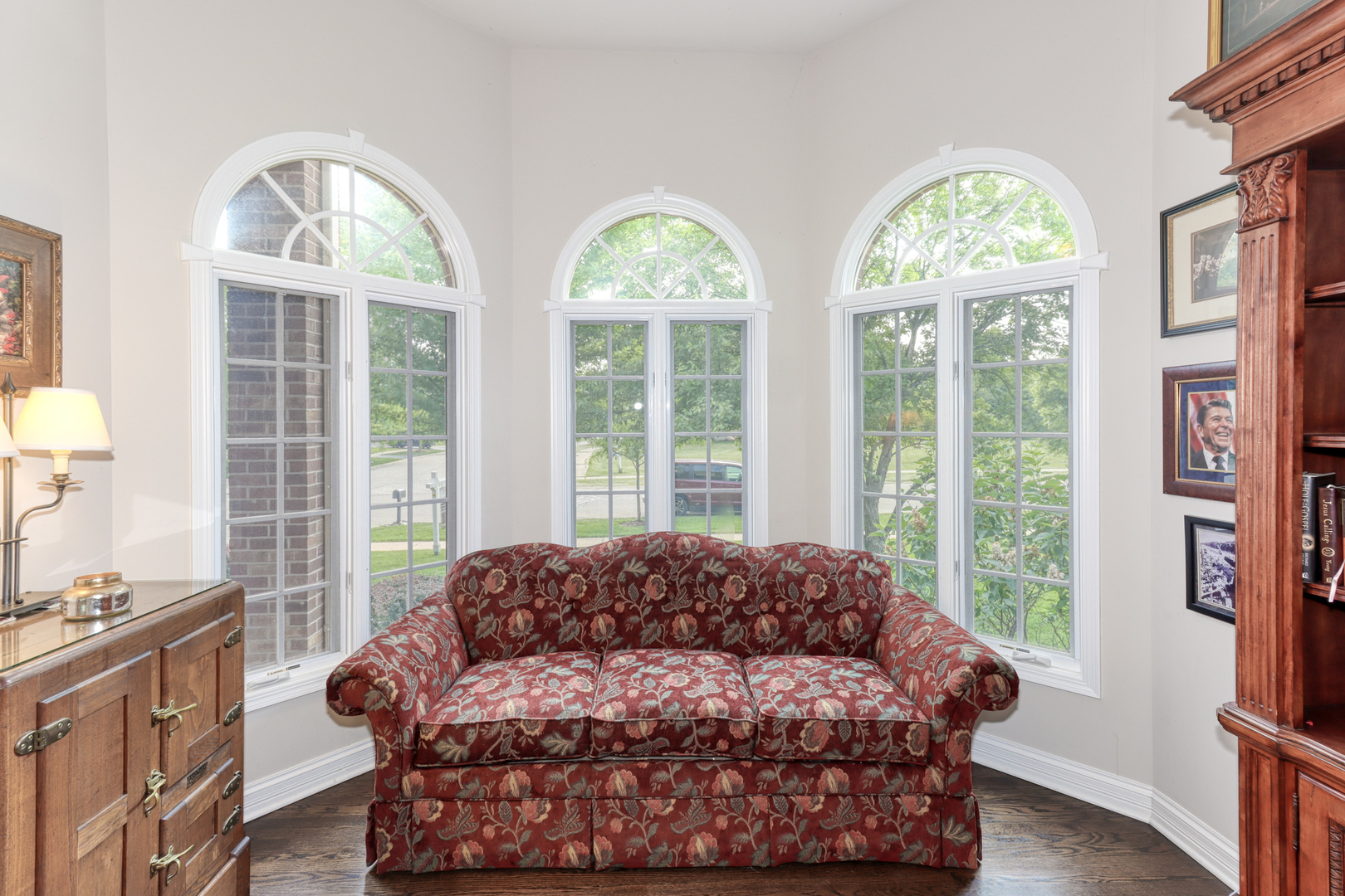 741 Merrill New Road Sugar Grove, IL 60554 - Photo 6 of 42 a living room with a large bed and a large window