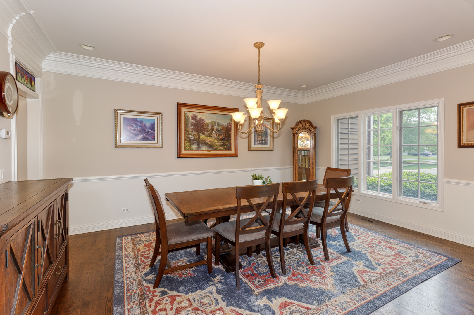 741 Merrill New Road Sugar Grove, IL 60554 - Photo 8 of 42 a view of a dining room with furniture window and wooden floor