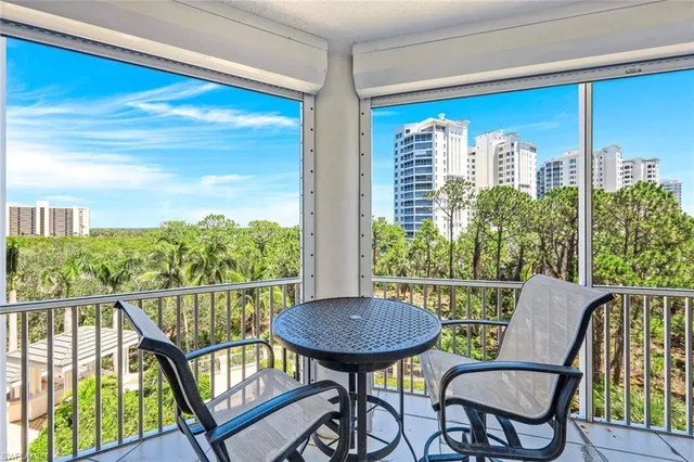 a view of a chairs in balcony