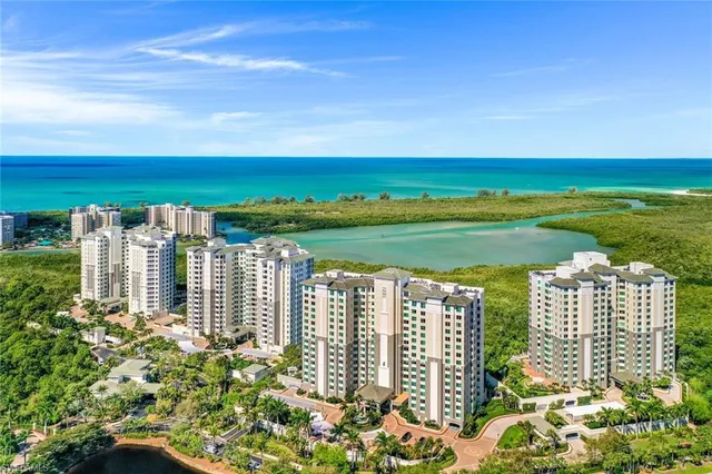 a view of a city with ocean view